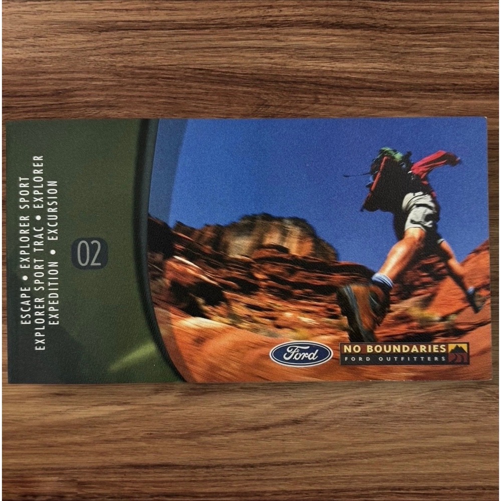 2002 Ford Dealer Brochure No Boundaries Escape Explorer Expedition Excursion